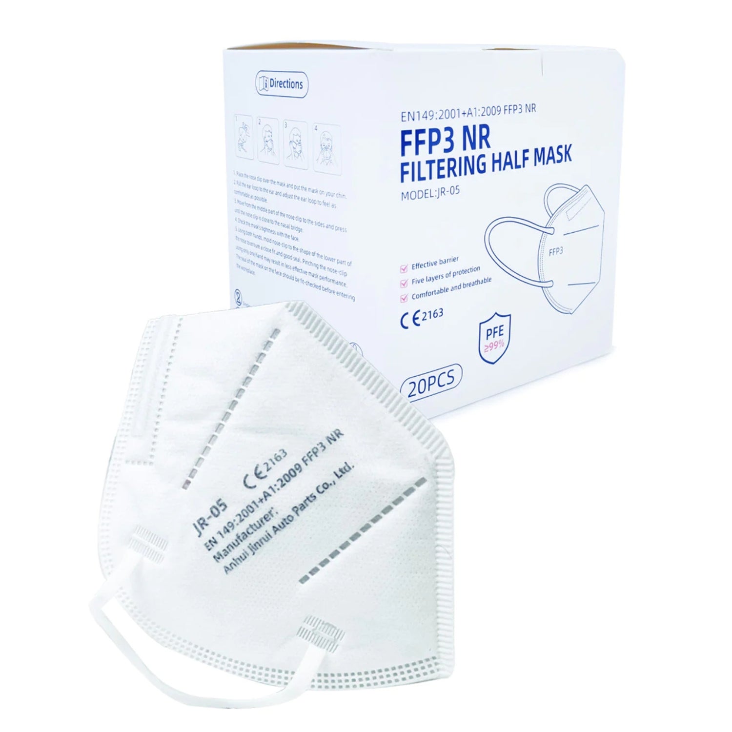 FFP3 Face Masks, Disposable Respirator Masks (Packs Of 20,40,60,80 &100)