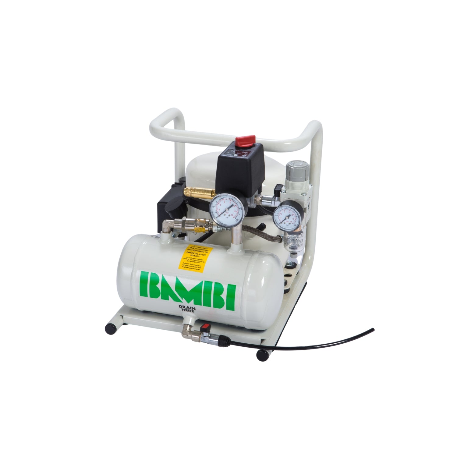Bambi MD 3520 Silent Air Compressor - Oil Lubricated