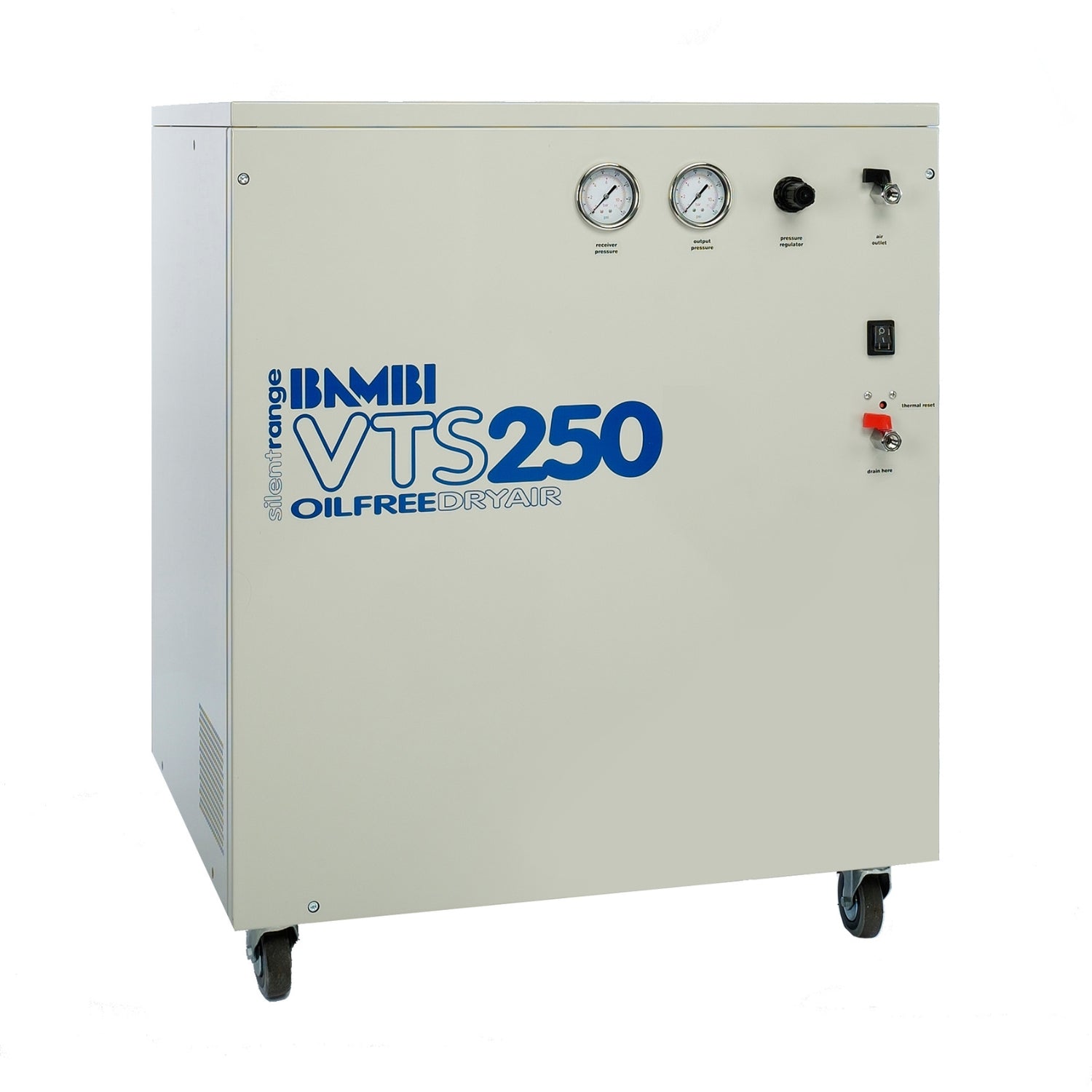 Bambi VTS250 Compressor - Oil Free Silenced