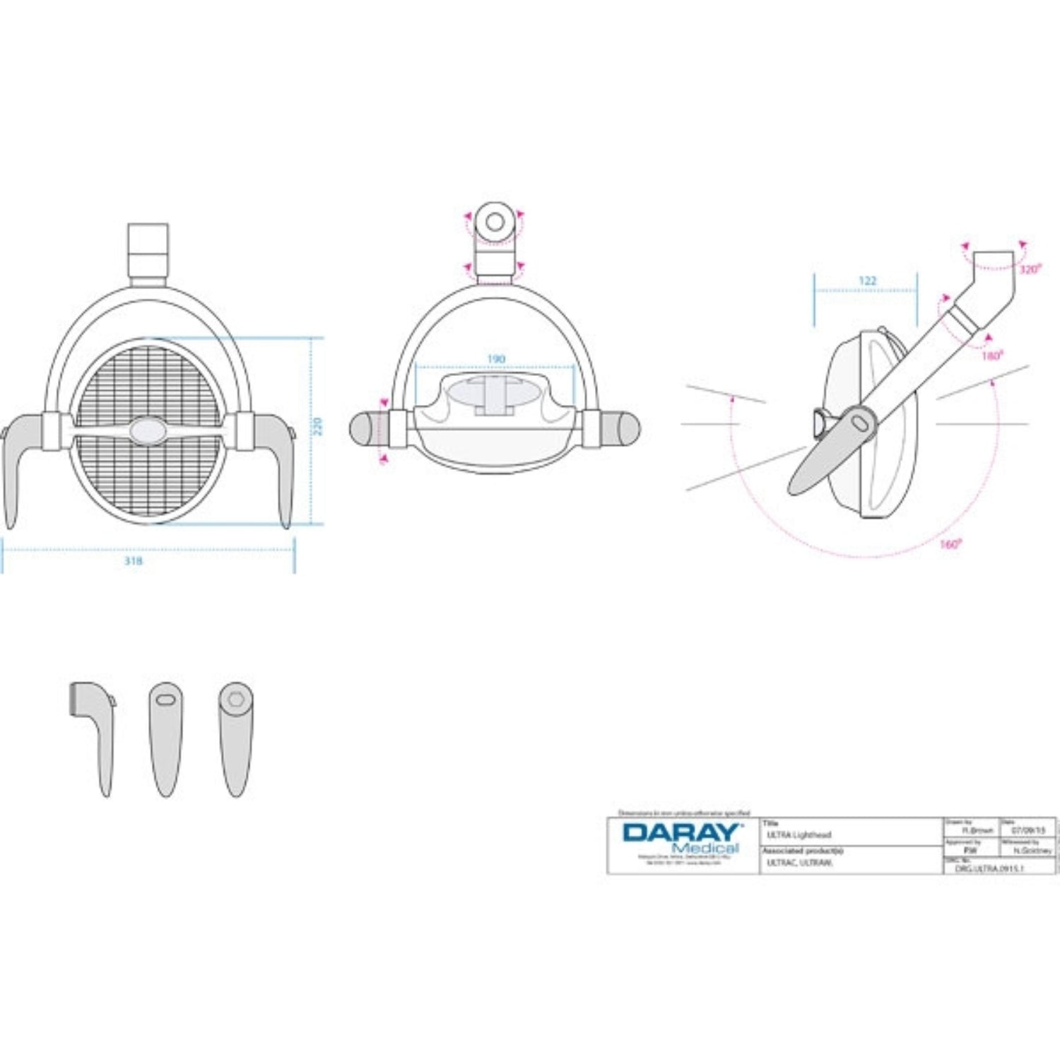 Daray Ultra LED Dental Light Upgrade Kit