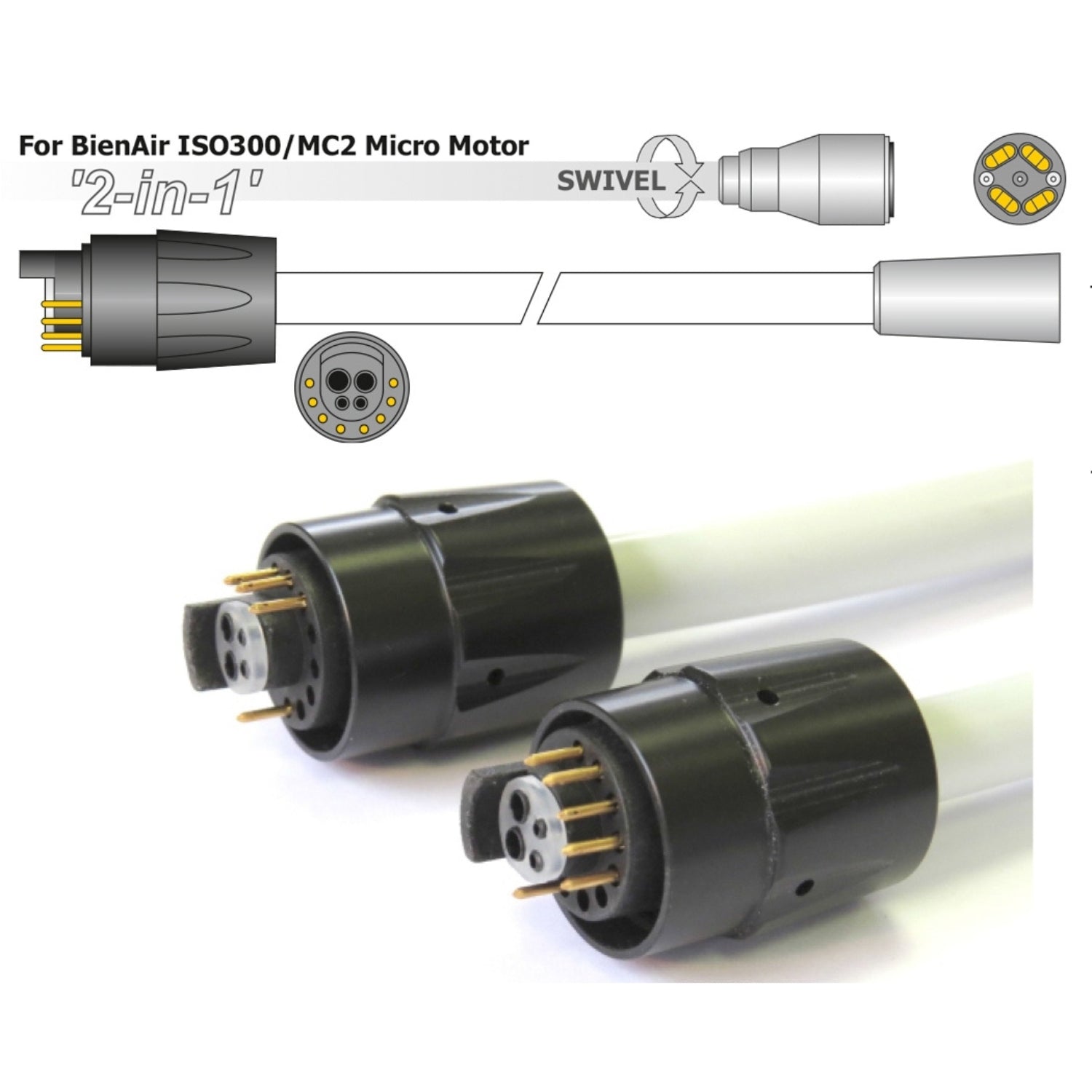 Denlux Sirona Tubing for MC2- Isolite Micro Motor