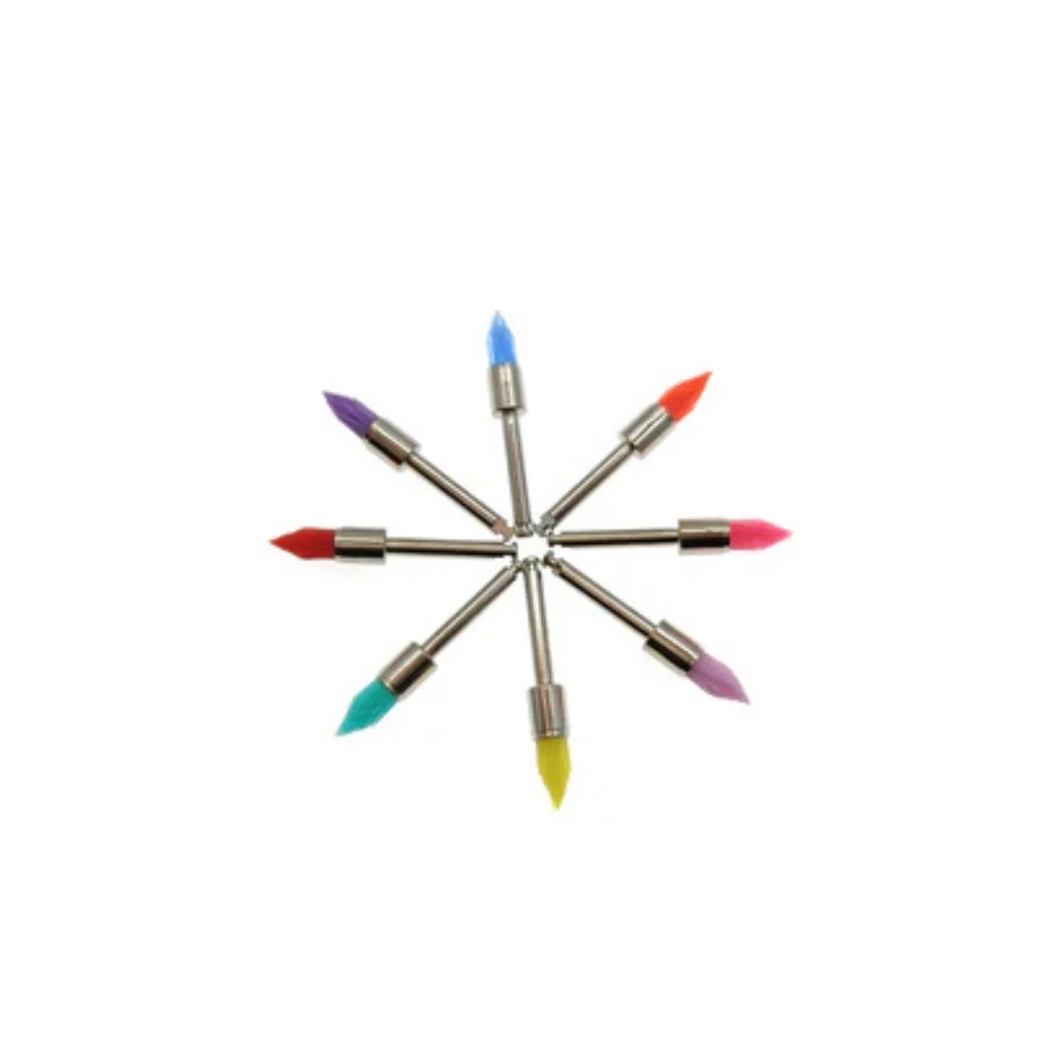 Dental Prophy Multicolour Nylon Brush Pencil Sharp Pack of 100