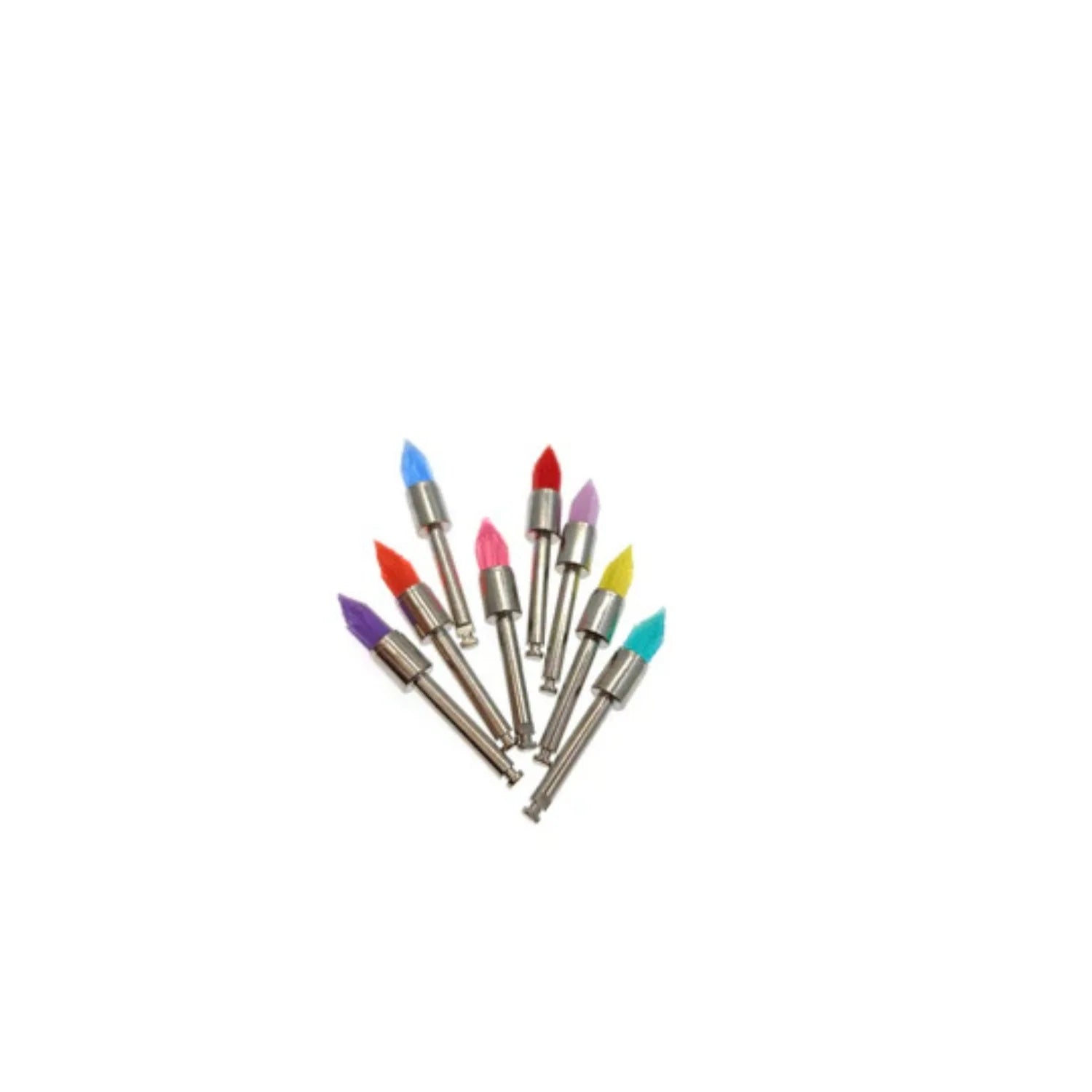 Dental Prophy Multicolour Nylon Brush Pencil Sharp Pack of 100