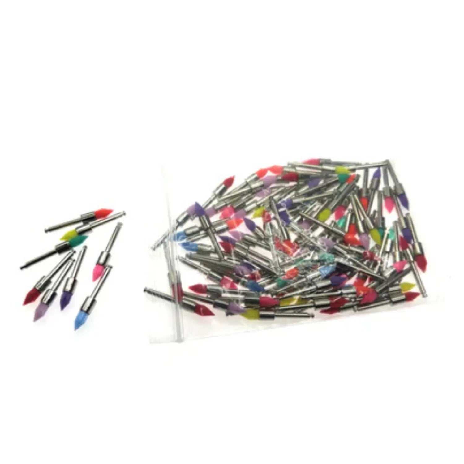 Dental Prophy Multicolour Nylon Brush Pencil Sharp Pack of 100