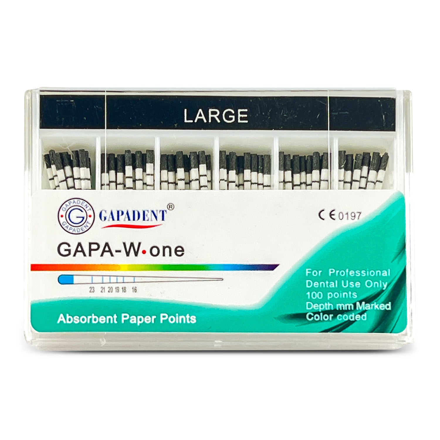 GAPA-W-one Absorbent Paper Points Large (100 points)