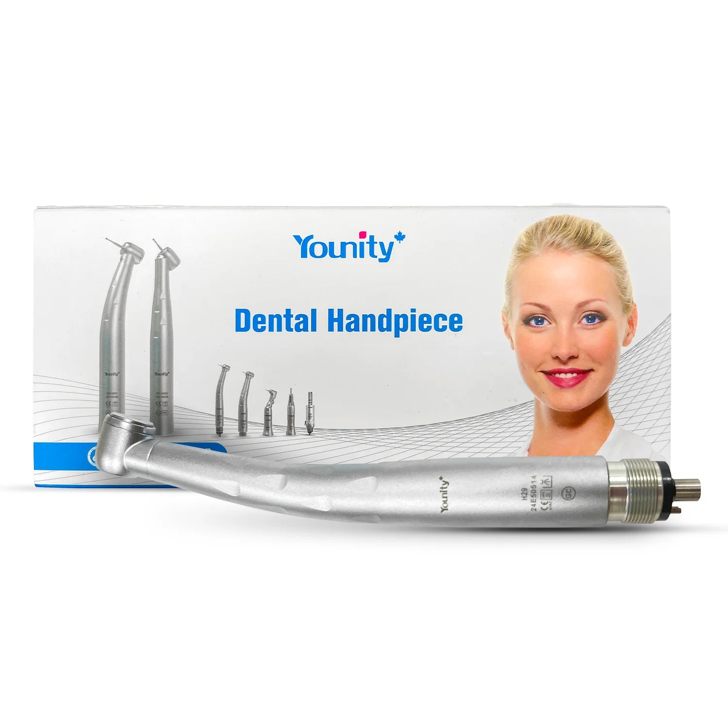 Delma Younity High Speed Push Button Triple water spray Handpiece M4