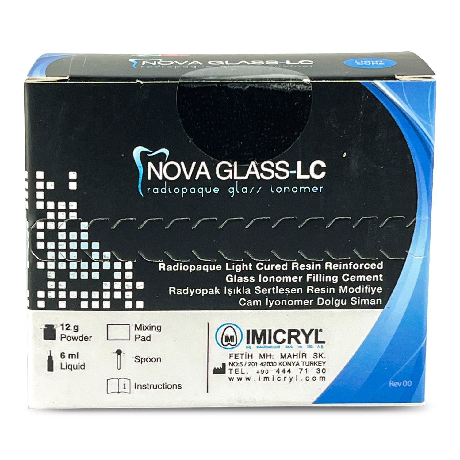 Nova Glass Light Cure Glass Ionomer