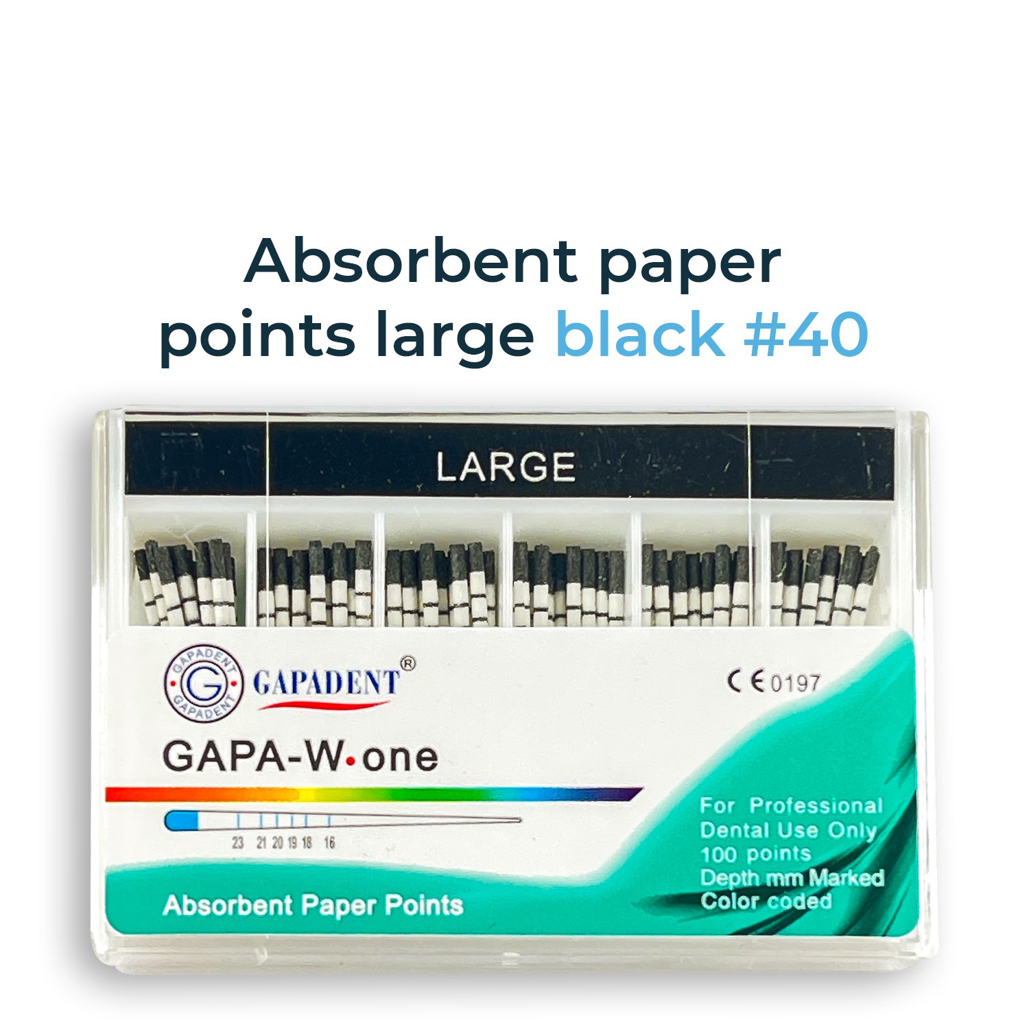 GAPA-W-one Absorbent Paper Points Large (100 points)