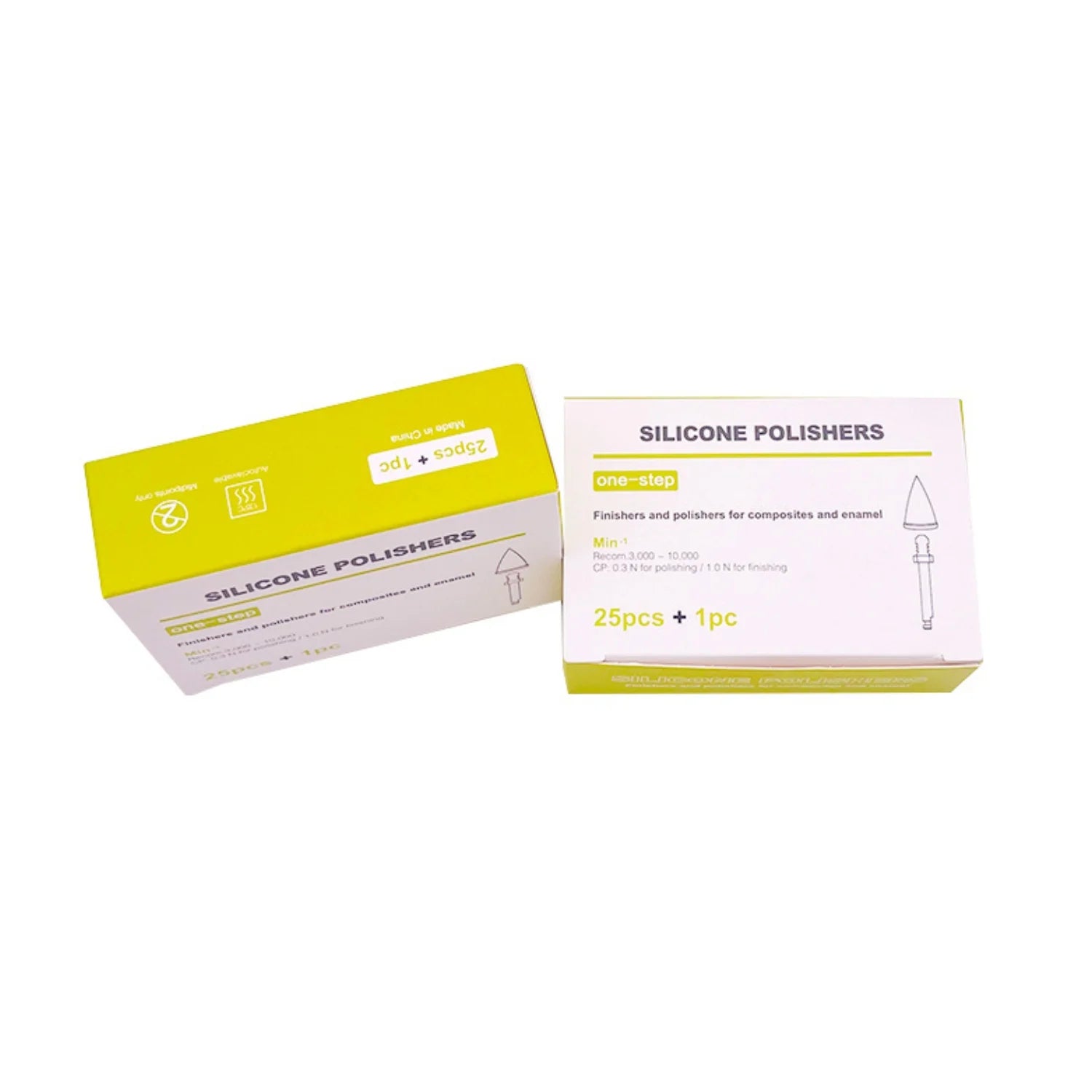 Silicone Polishing Points for Composites & Enamel – Removable Heads (25pcs)