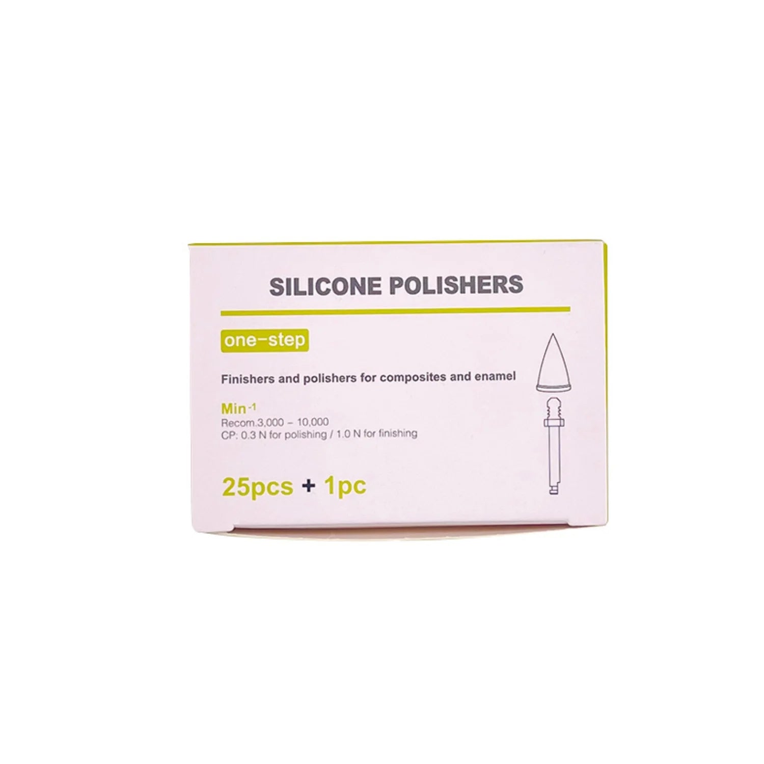 Silicone Polishing Points for Composites & Enamel – Removable Heads (25pcs)