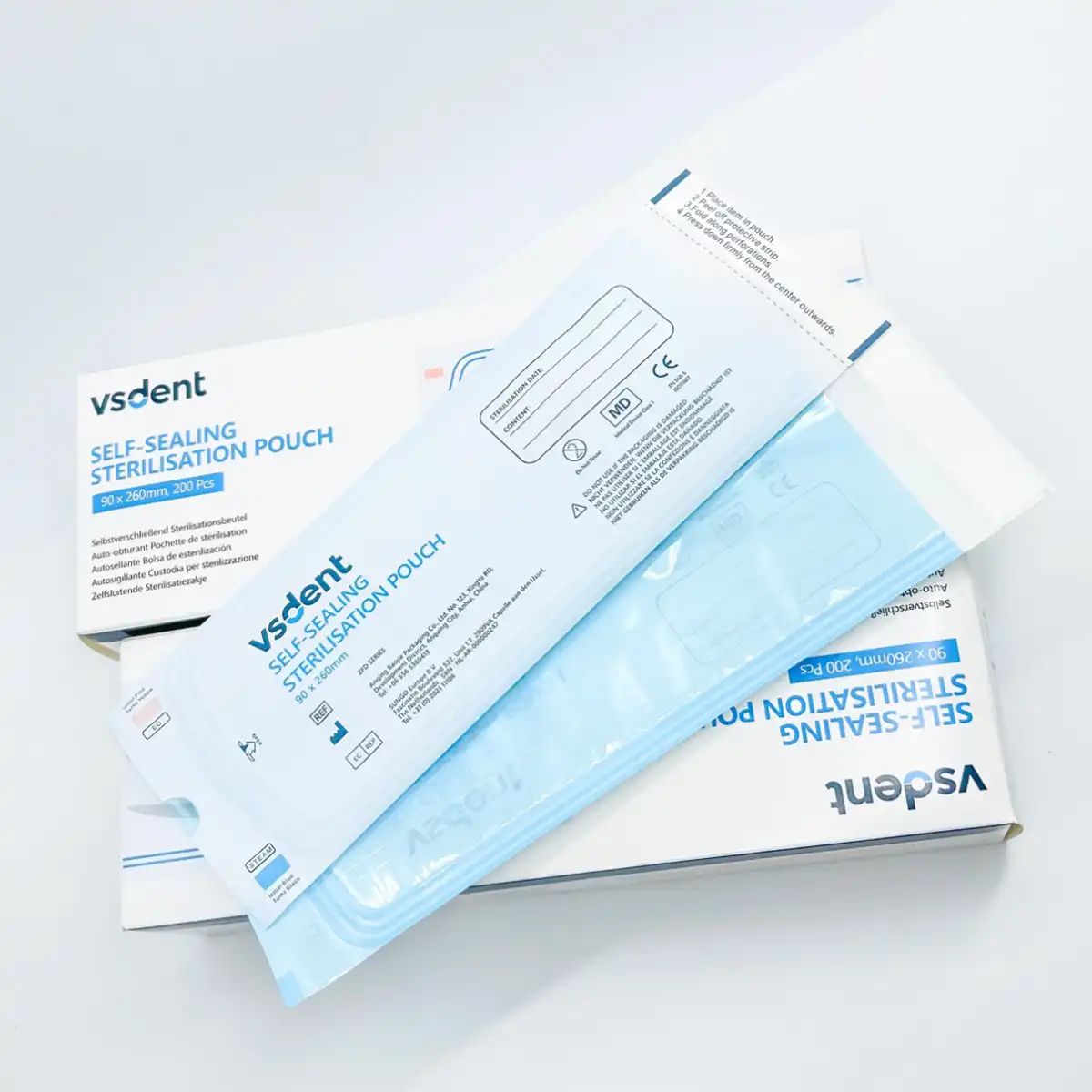 Dental Self Sealing Sterilisation Pouches Available in 4 Sizes (Pack of 200)