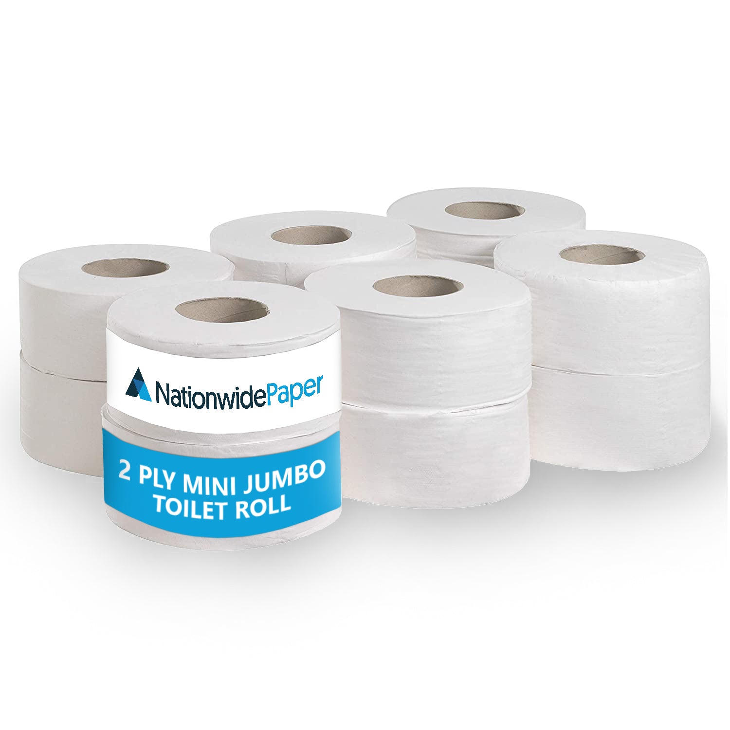 2Ply Mini Jumbo Toilet Roll White