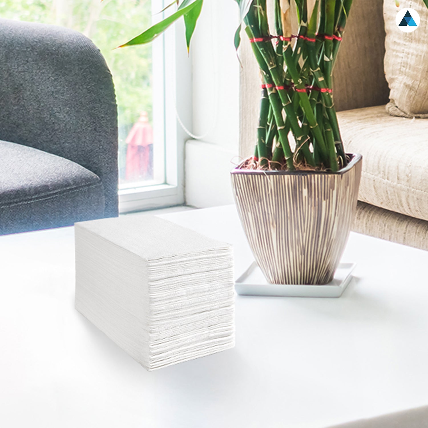 Premium White 2-Ply Disposable Napkins