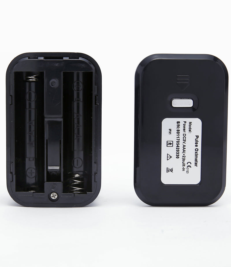 Black Fingertip Pulse Oximeter for all Age Groups