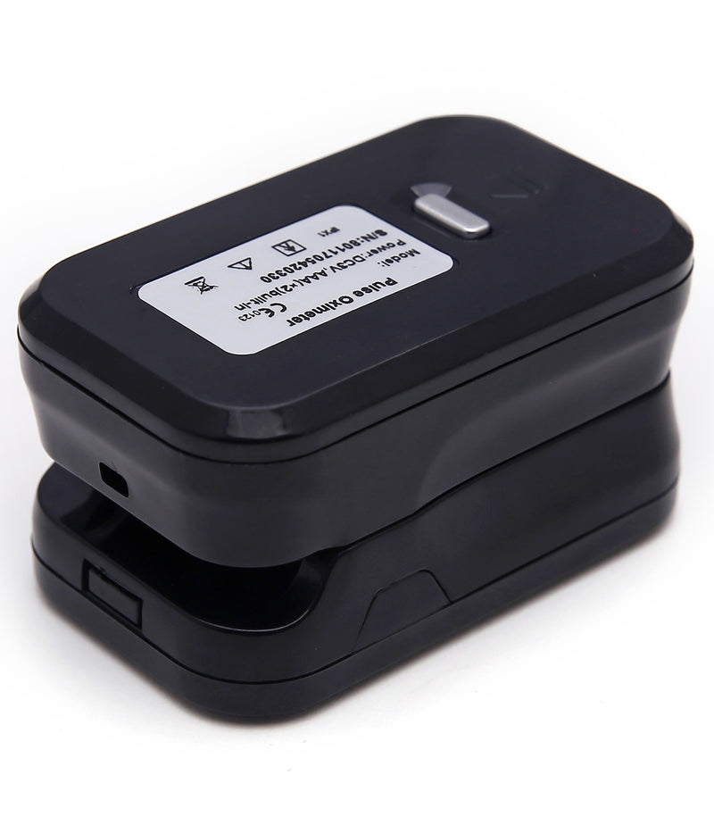 Black Fingertip Pulse Oximeter for all Age Groups