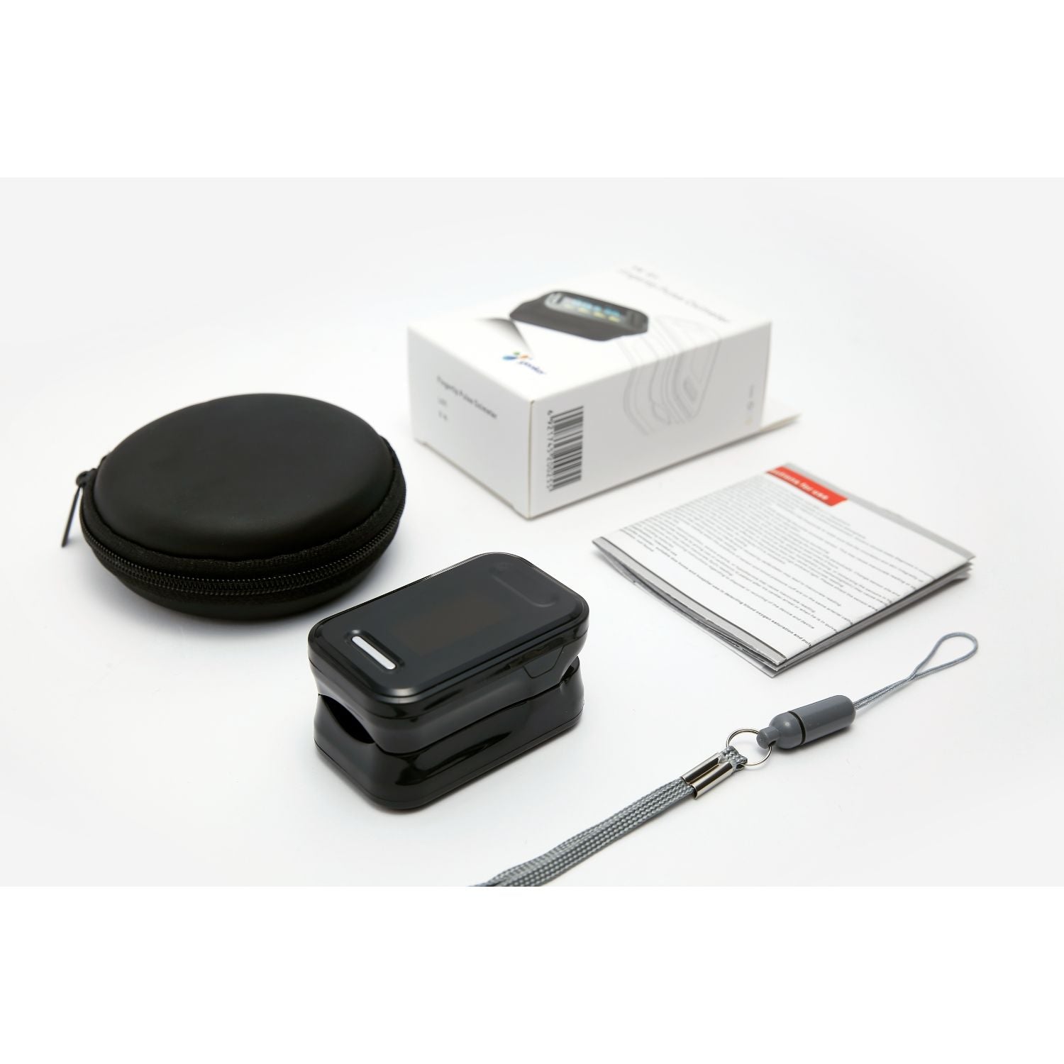 Black Fingertip Pulse Oximeter for all Age Groups