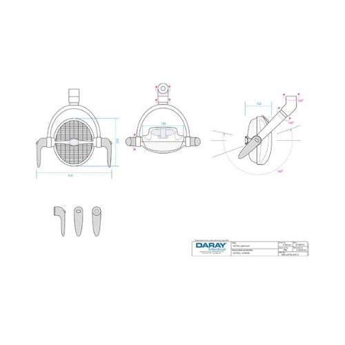 Daray Ultra LED Ceiling Mounted Dental Light (4440380440663)