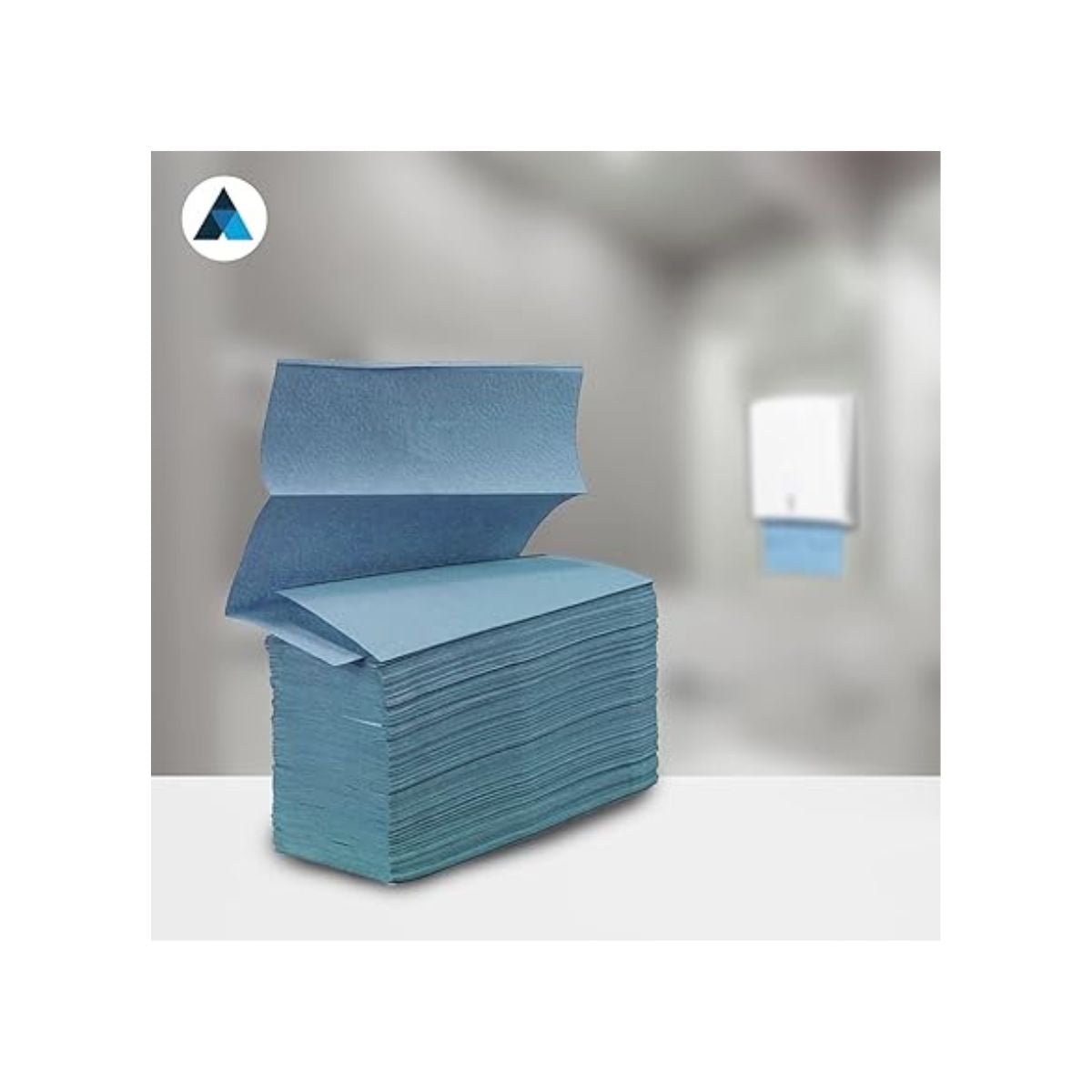 Z-Fold Blue Paper Hand Towel 1 Ply | 3000 Sheets (8500678918399)