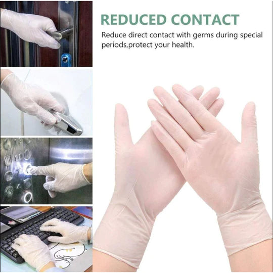Clear Vinyl Gloves (Pack of 100) (8807280050431)