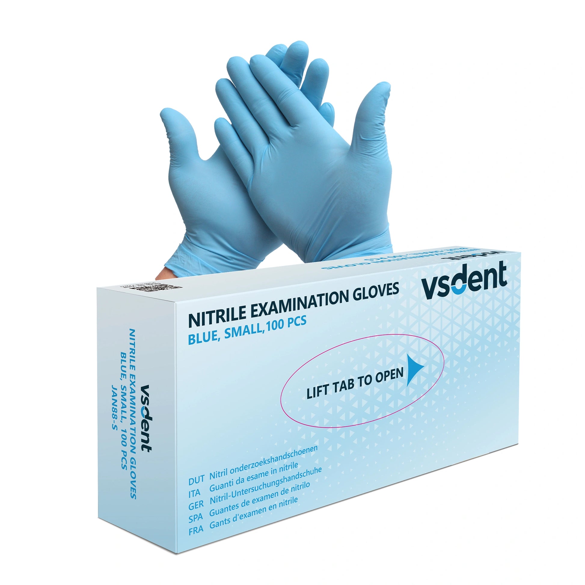 Blue Nitrile Gloves Case (1 Case = 10 Boxes)