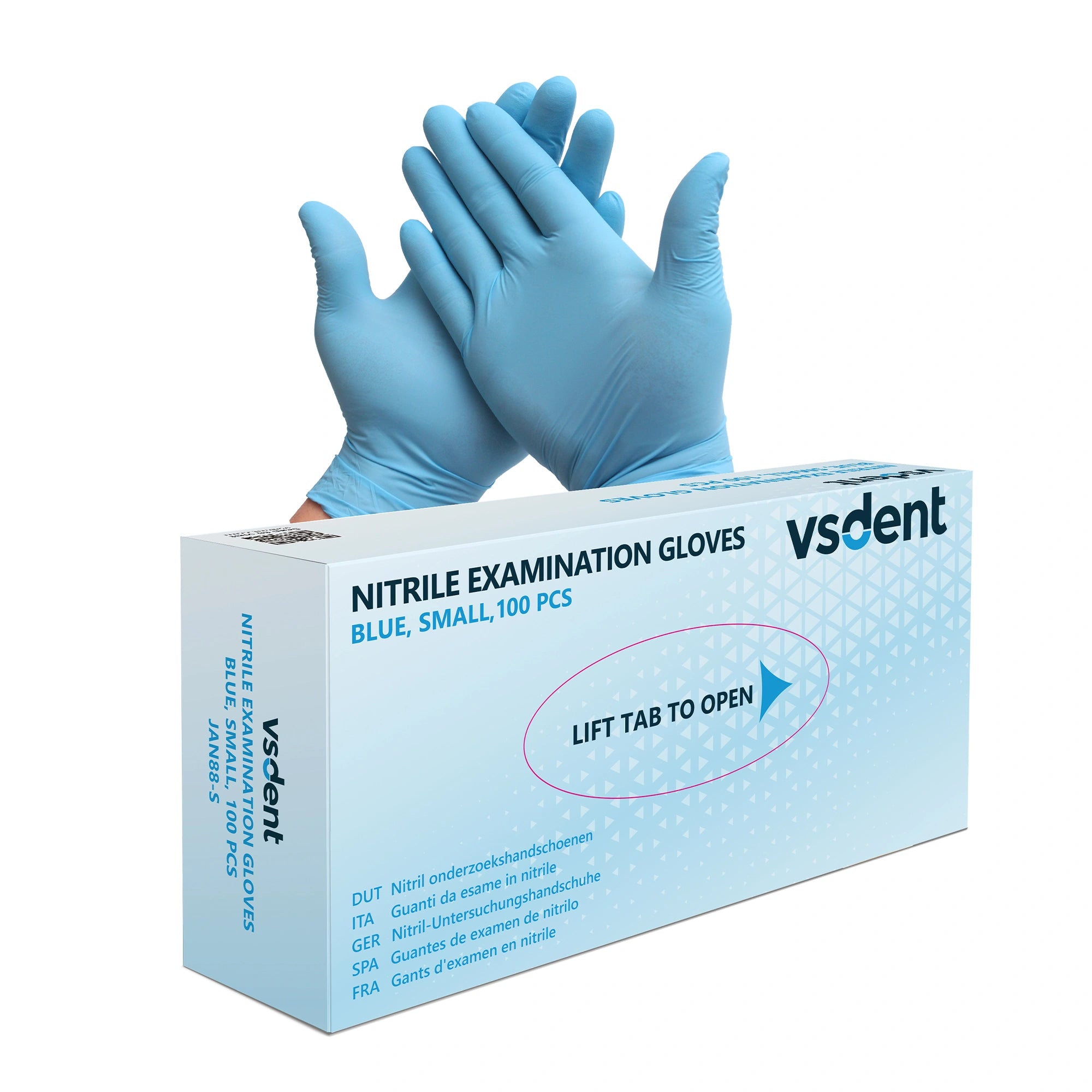 Blue Nitrile Gloves Case (1 Case = 10 Boxes)