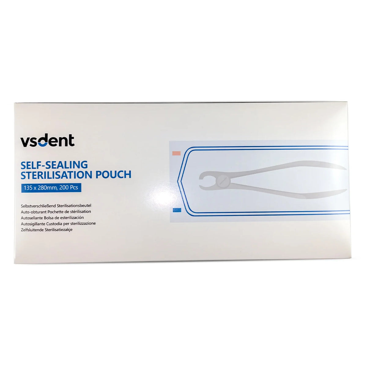 Dental Self Sealing Sterilisation Pouches Available in 4 Sizes (Pack of 200)