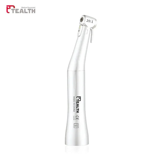 Dental LED Fiber Optic Contra Angle Handpiece 1:1 For NSK – Low Speed, Push Button Chuck