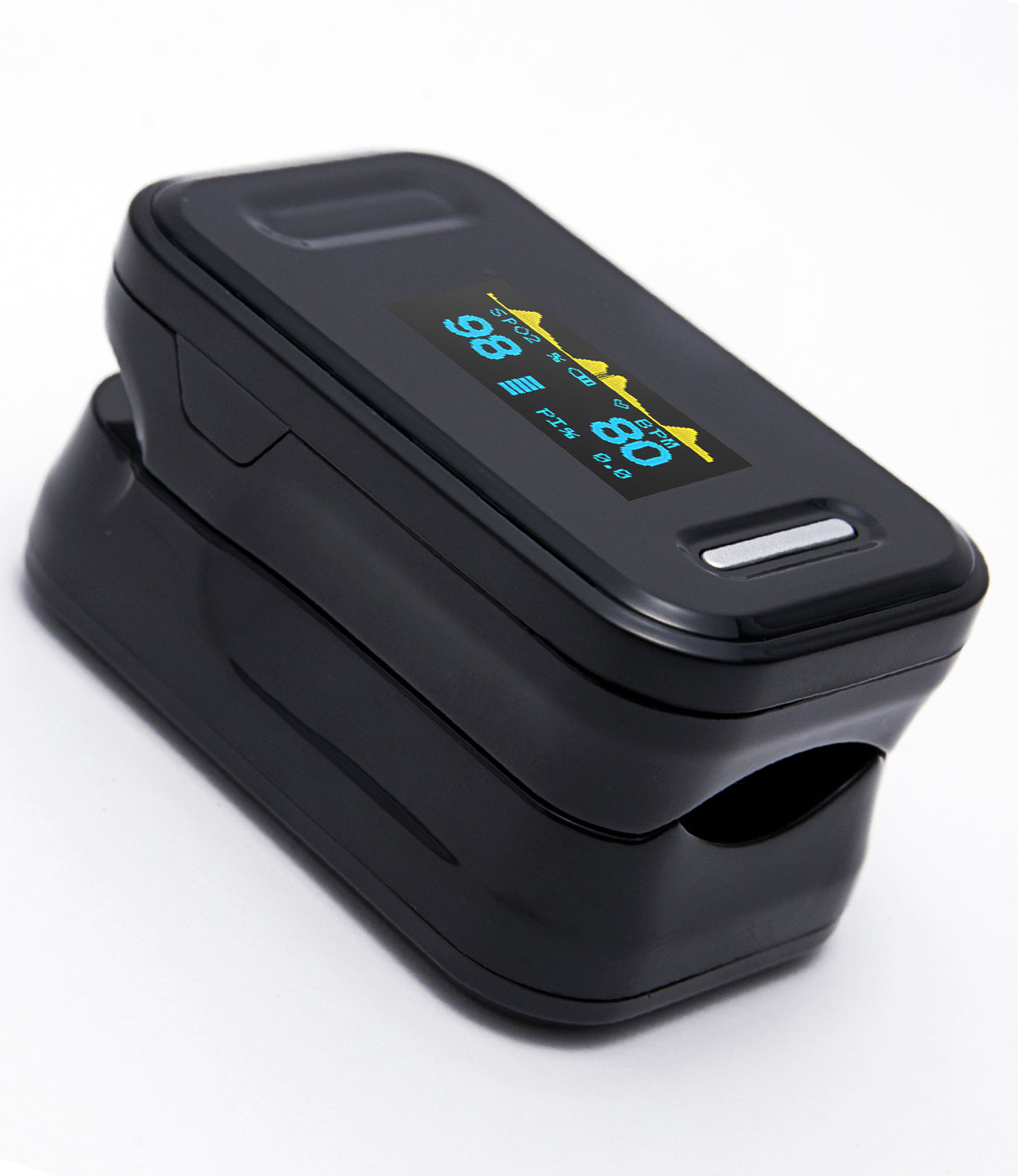 Black Fingertip Pulse Oximeter for all Age Groups