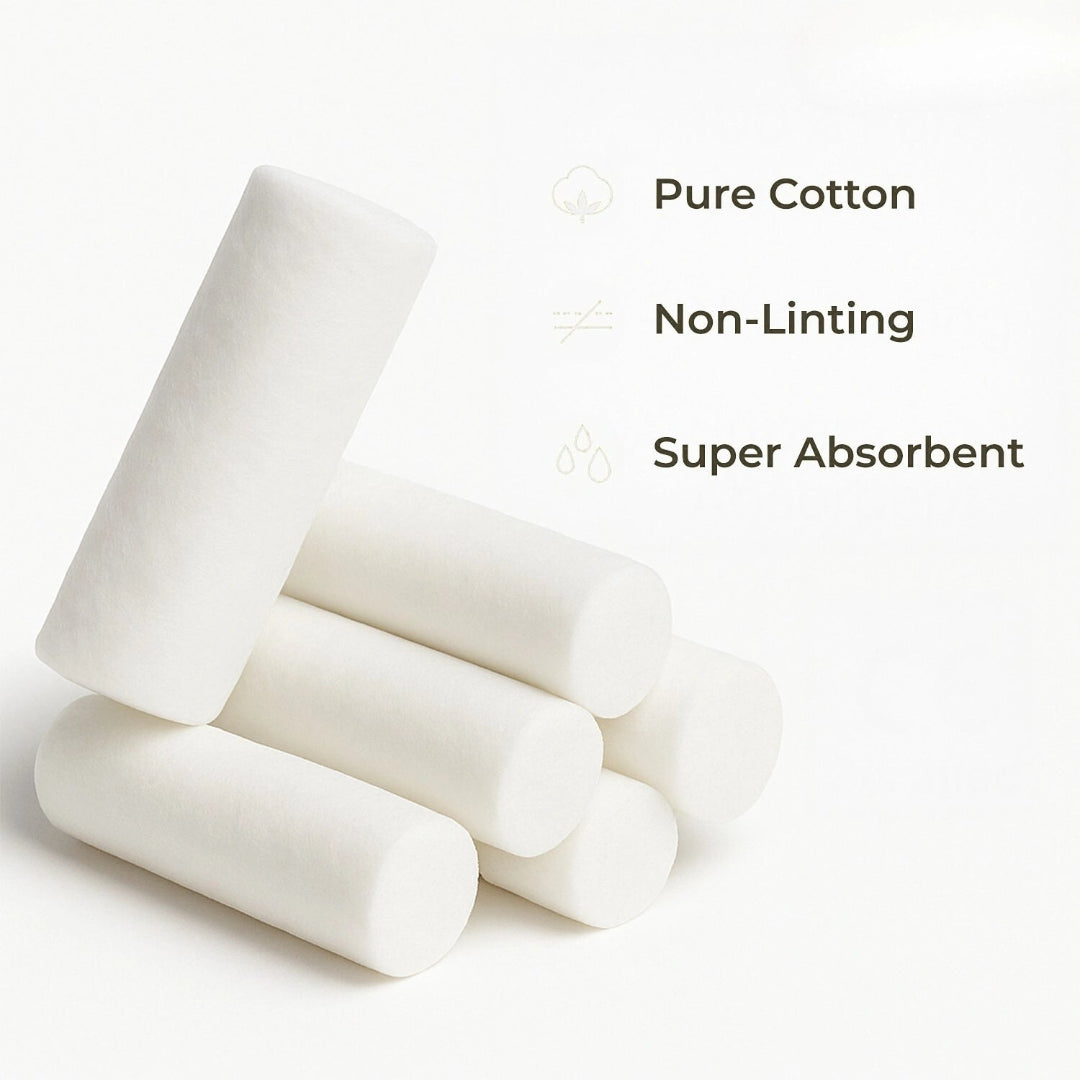 Dental Cotton Rolls 600 Pcs per bag (10x38mm)