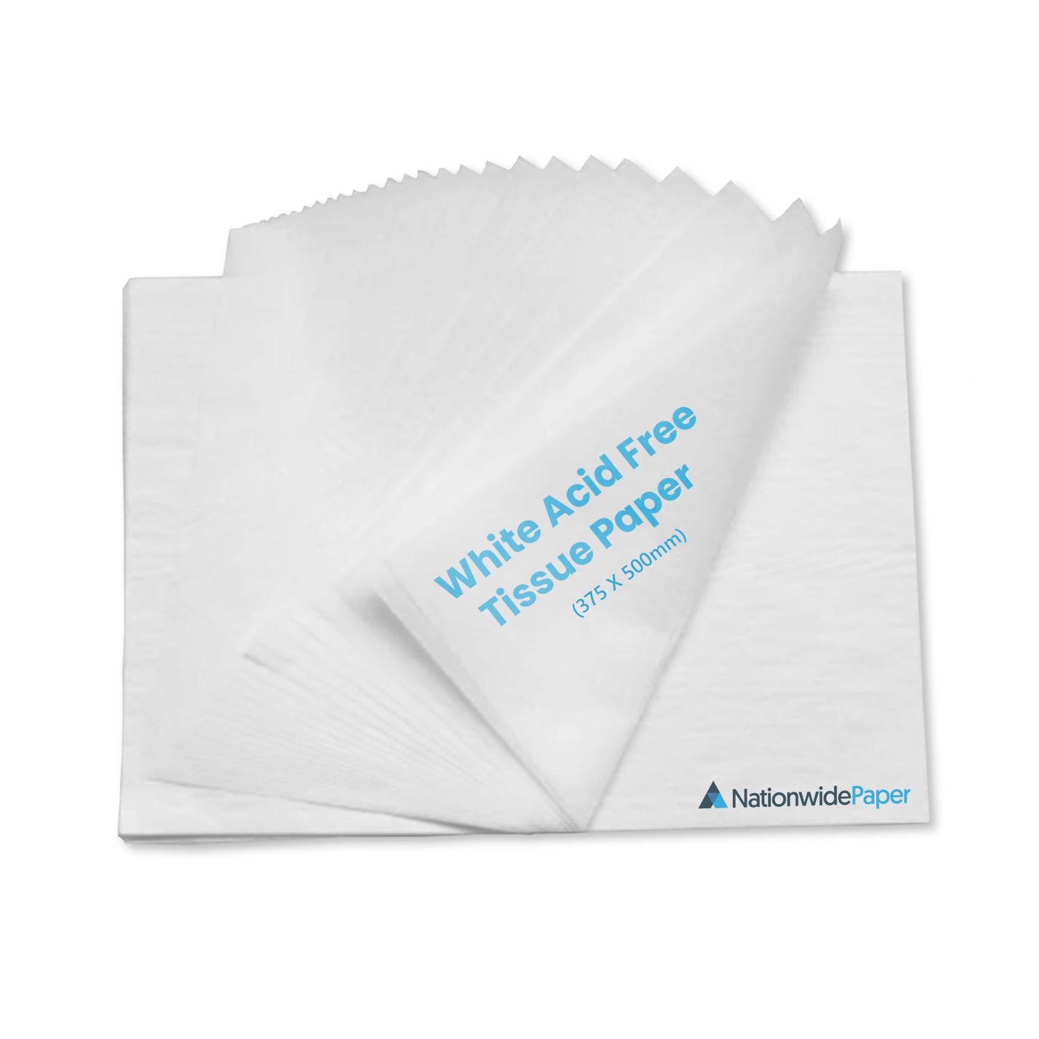 375x500mm White Acid-Free Wrapping Tissue Sheet