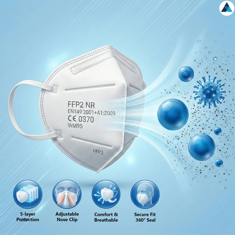 FFP2 Face Masks, Disposable Respirator Masks