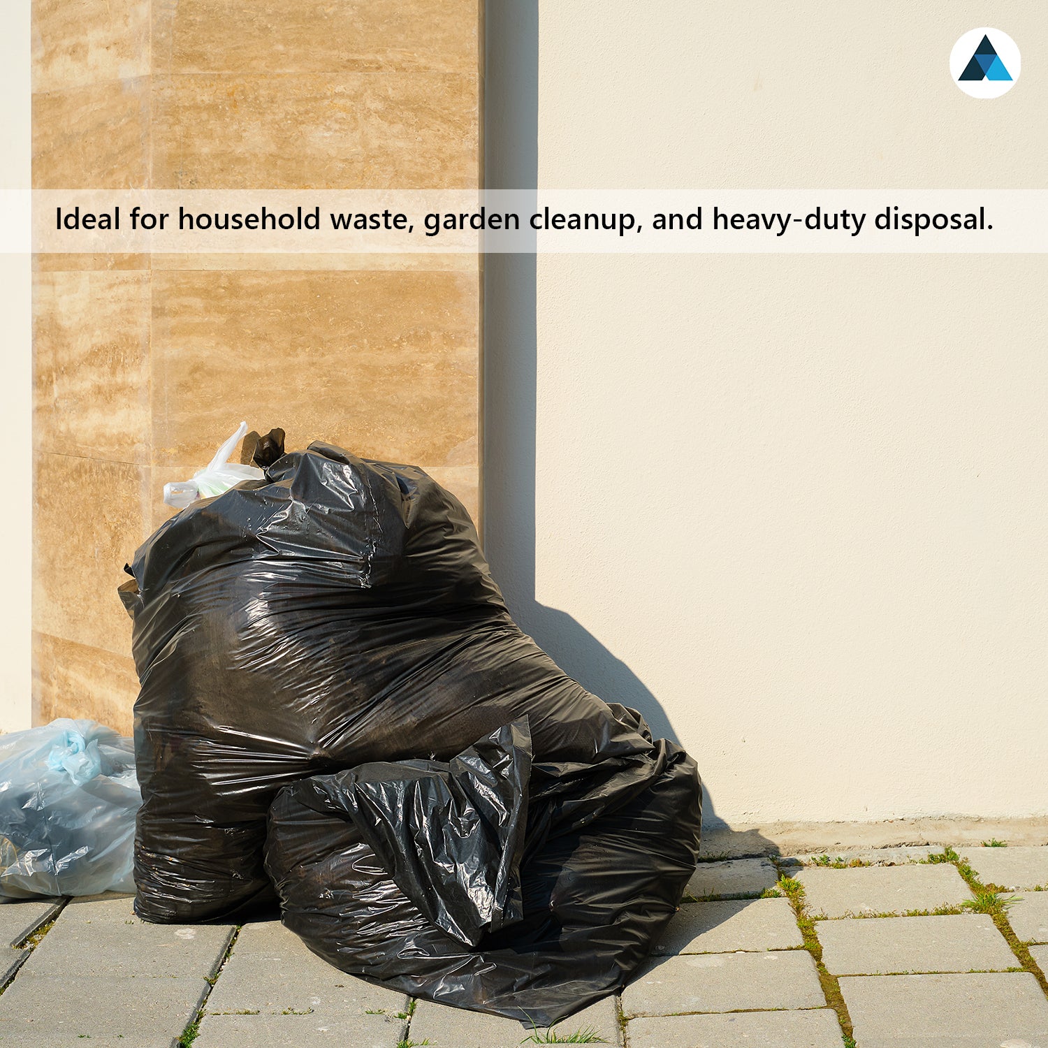 18x29x39 Inches White Heavy Duty Black & White Bin Bags (Pack of 200)