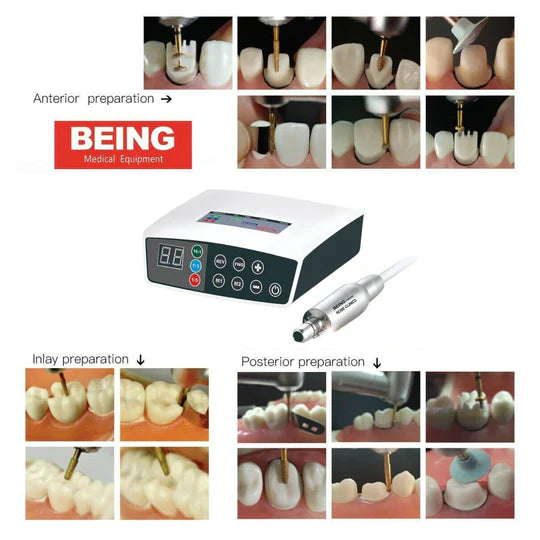 Being Brushless Electric LED Portable Micromotor System + 1:5 Speed Increasing LED Handpiece (14749622632826)