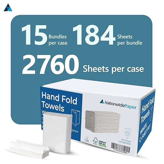 C-Fold Paper Hand Towel 1-Ply | Pack of 2760 Sheets (8802743025919)