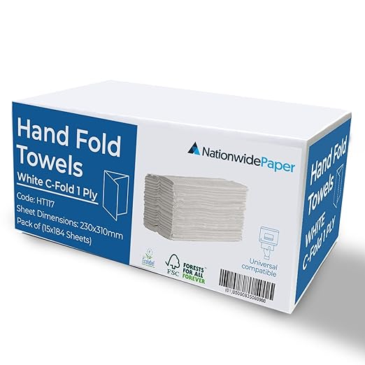 C-Fold Paper Hand Towel 1-Ply | Pack of 2760 Sheets (8802743025919)