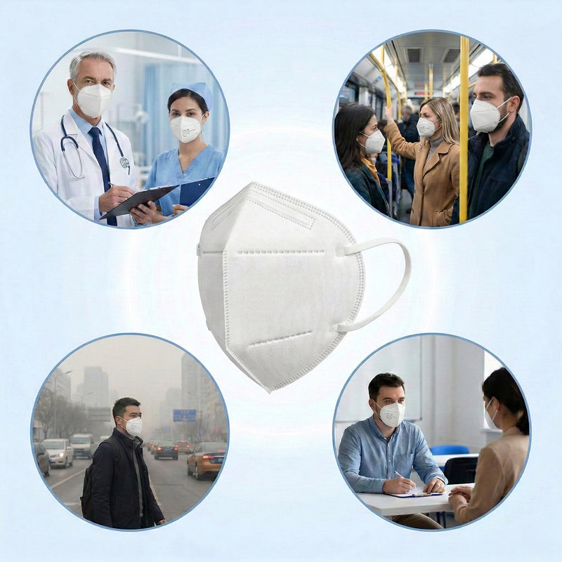 FFP2 Face Masks, Disposable Respirator Masks