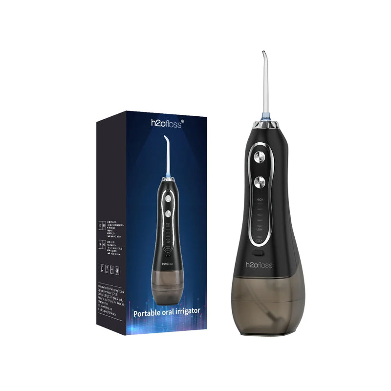 H2ofloss HF-6 Black Oral Water Flosser