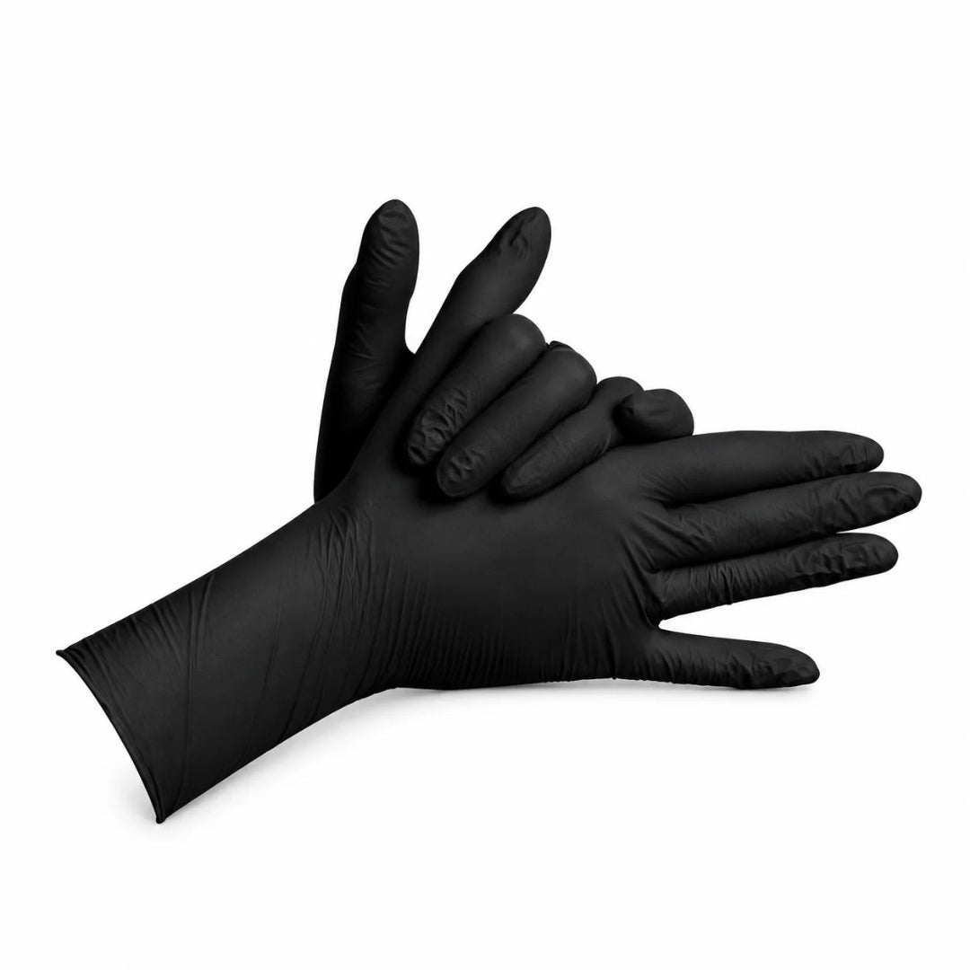 Black Nitrile Gloves 100 Pack