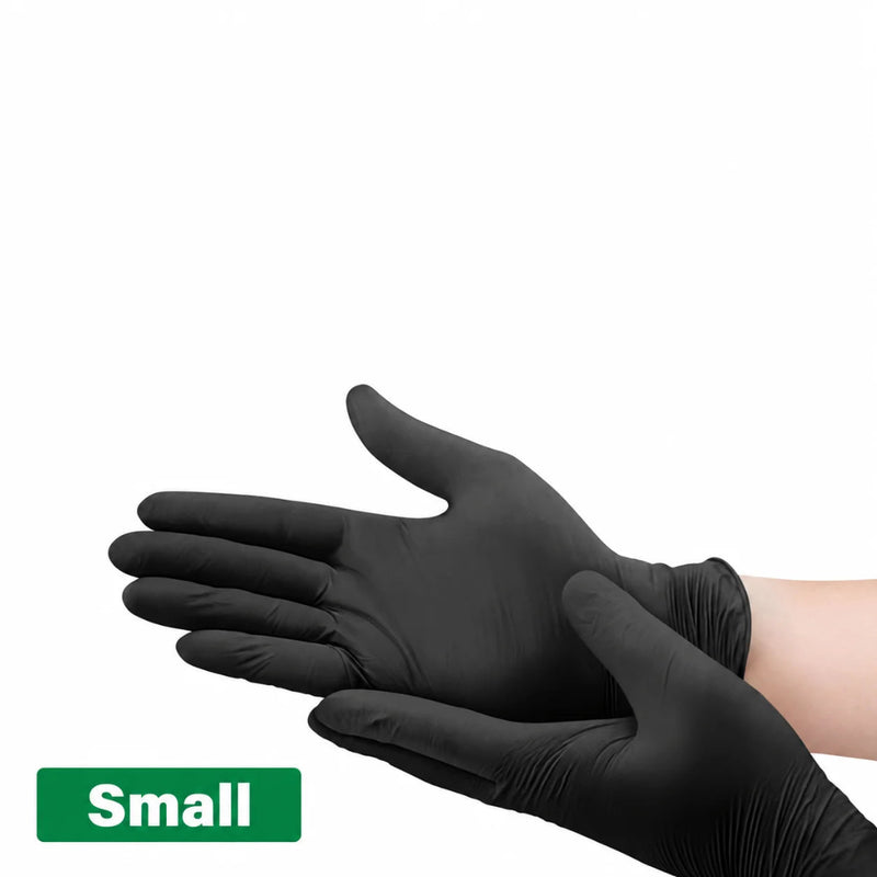 Black Nitrile Gloves 100 Pack