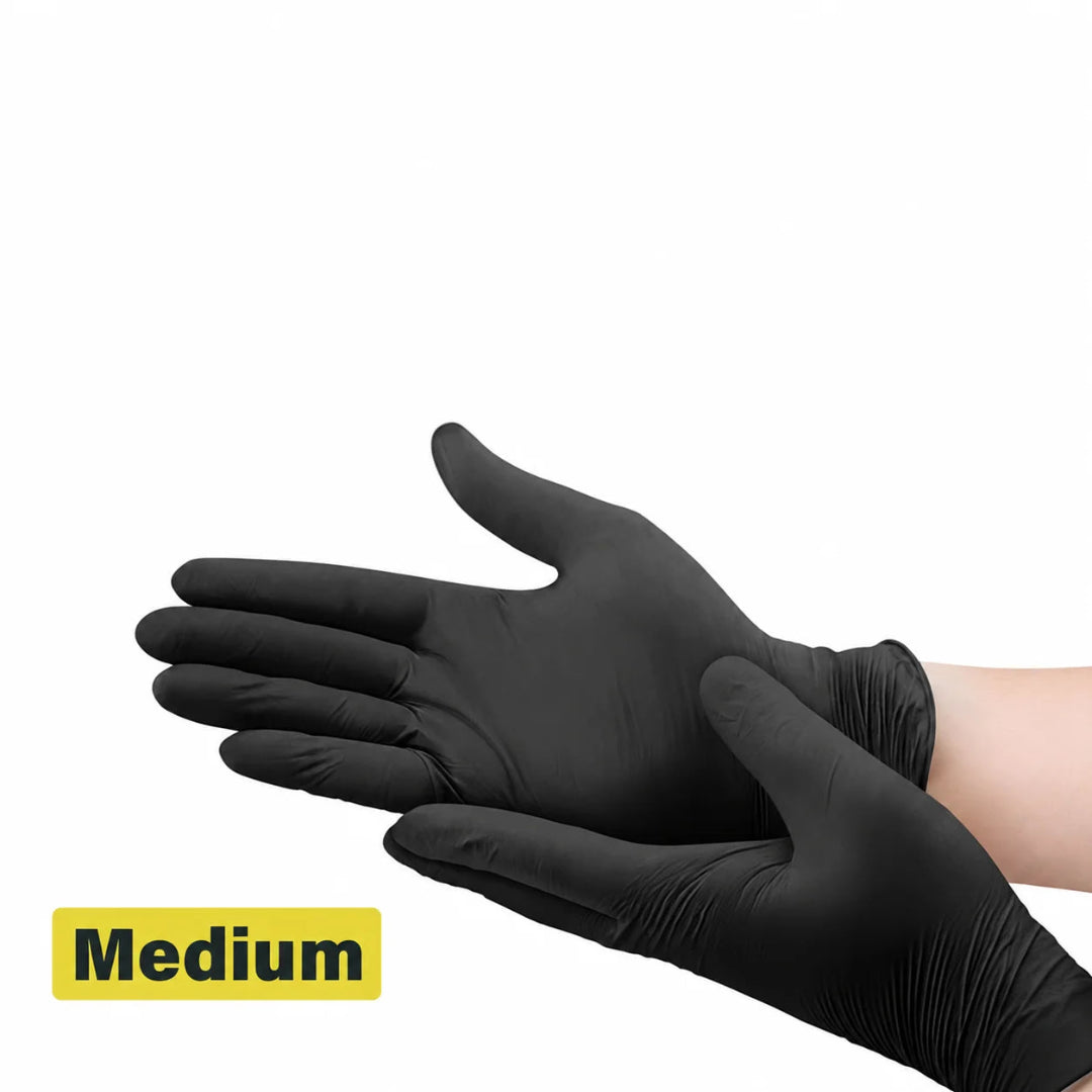 Black Nitrile Gloves 100 Pack