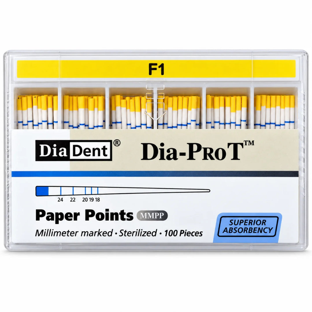 DiaDent DIA-PROT F1 Absorbent Paper Points (100 Points)