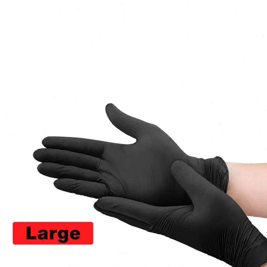 Black Nitrile Gloves 100 Pack