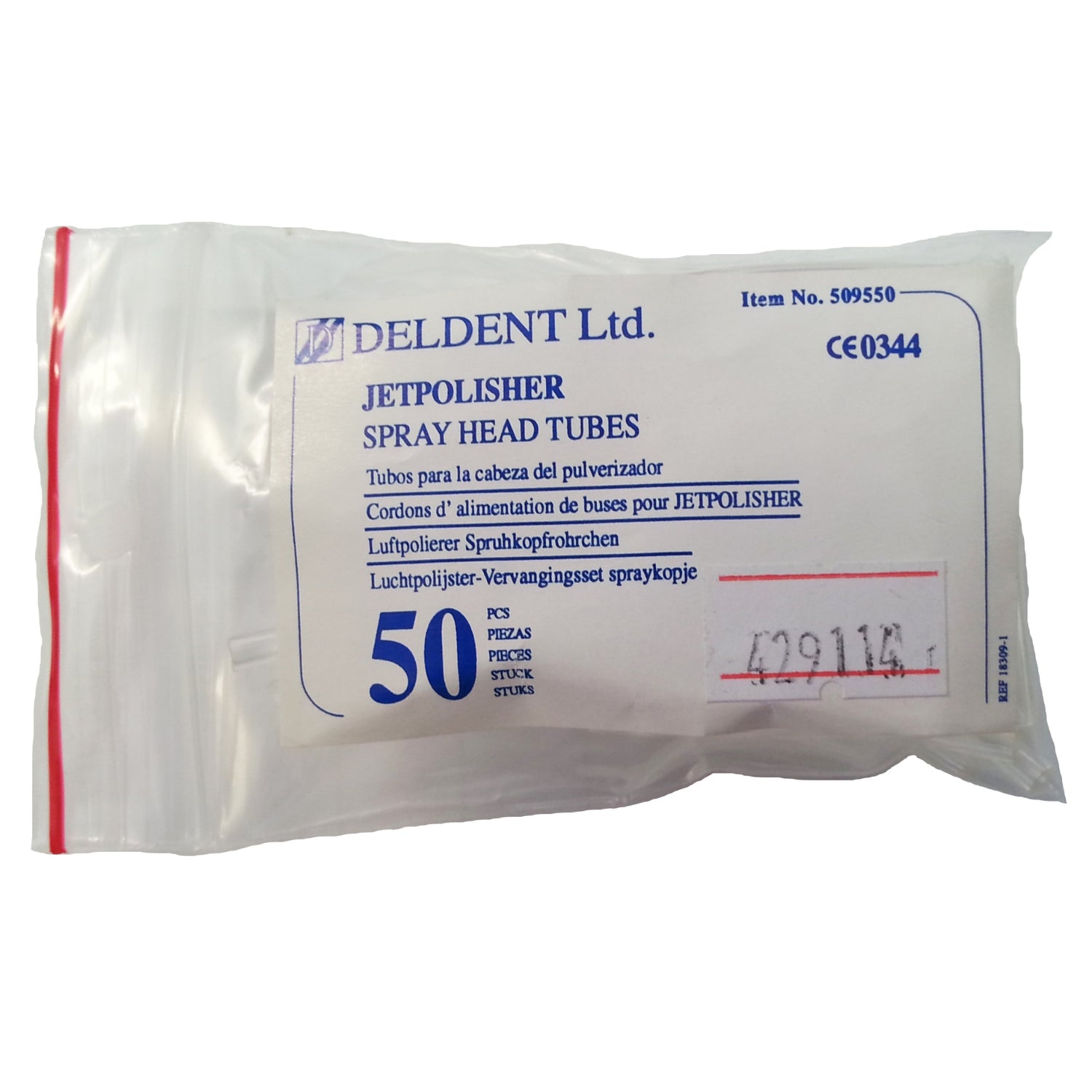  Deldent Jetpolisher Spray Head Tubing (Pack of 50)