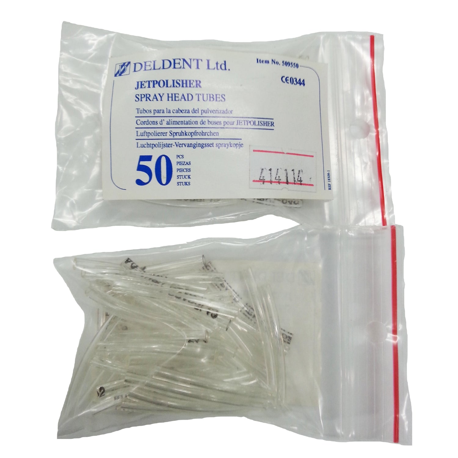  Deldent Jetpolisher Spray Head Tubing (Pack of 50)