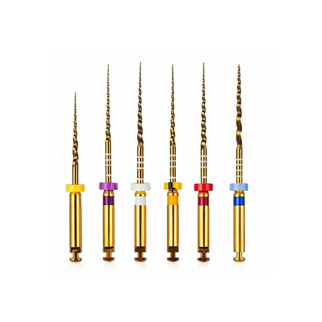 Dental MTaper NiTi File Rotary Engine Files 25mm (Pack of 6)