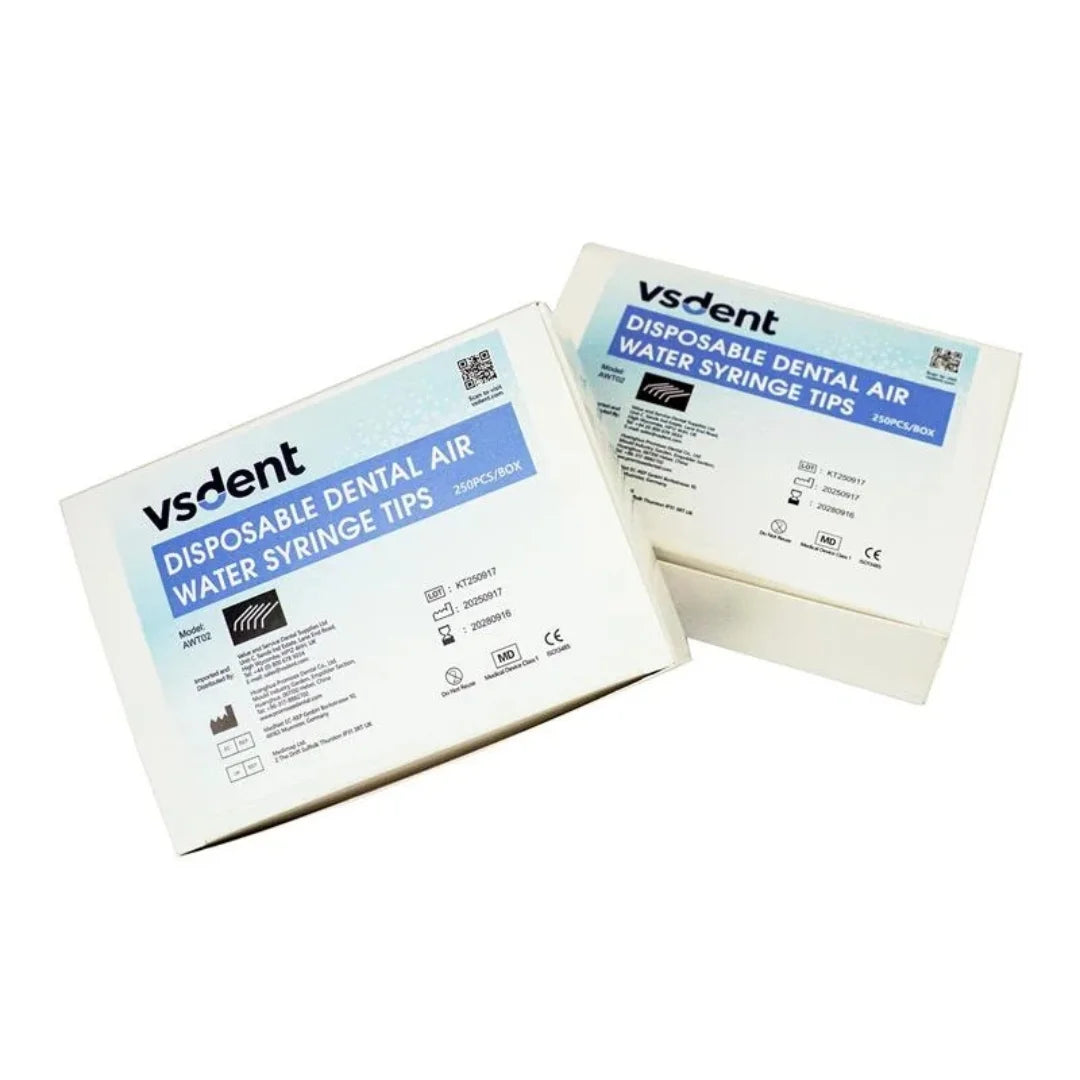 Disposable Air/Water Plastic Syringe Tips 250pcs/box | QUDENT