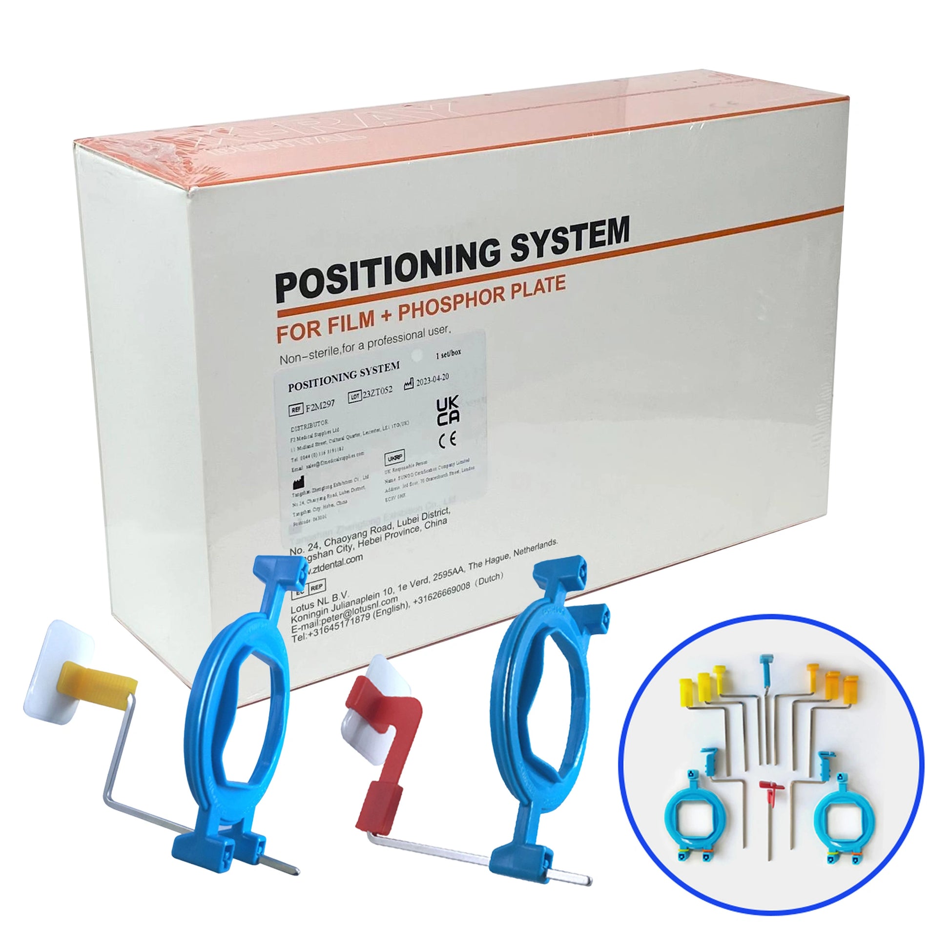 X-Ray Positioning System 12 pc Kit for Dental X-Rays - For Films and Plates