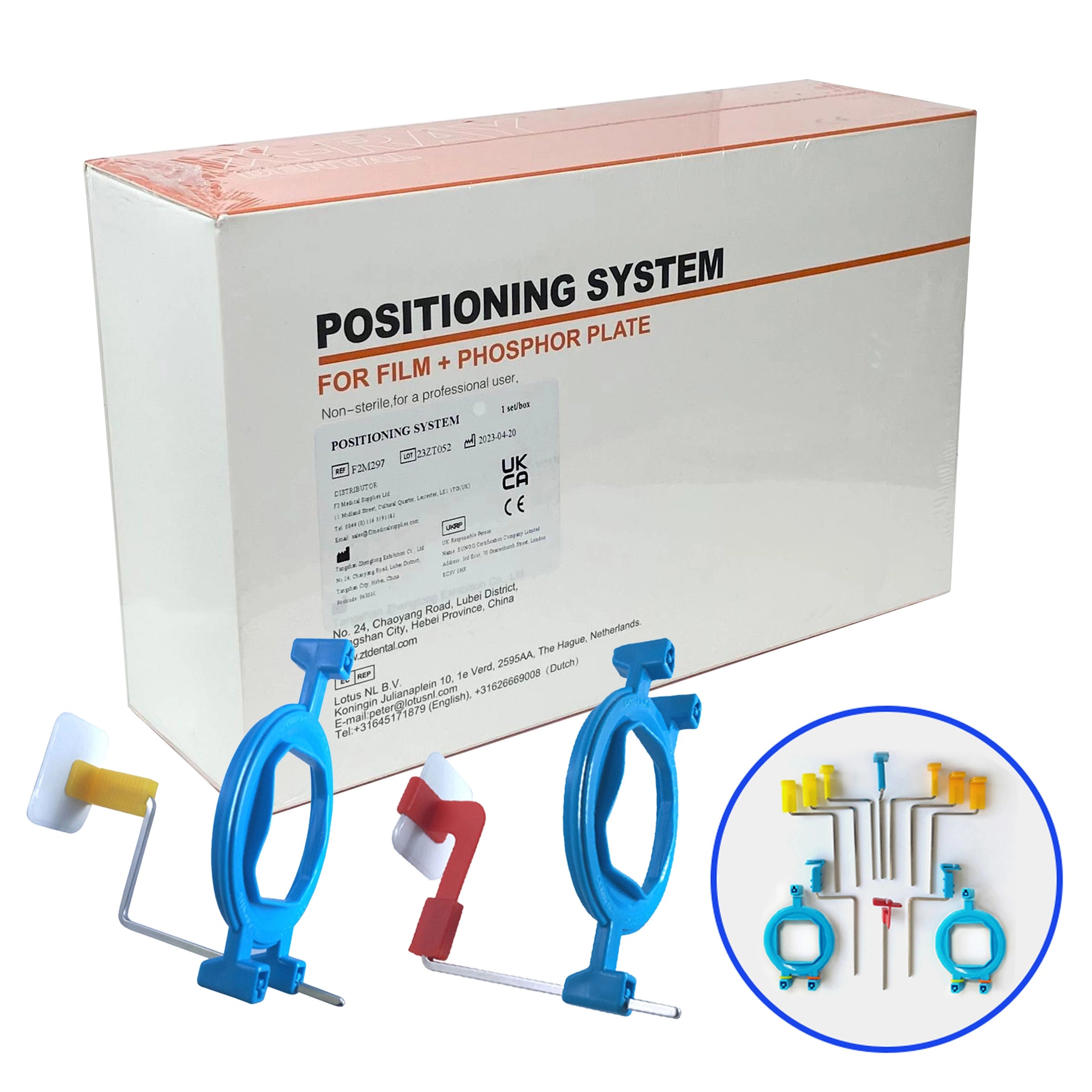 X-Ray Positioning System 12 pc Kit for Dental X-Rays - For Films and Plates