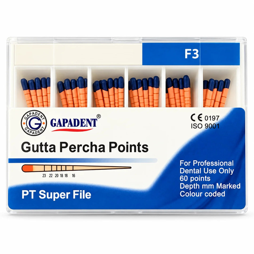 Great Pro Taper Gutta Percha Points-F3 (60 Points)