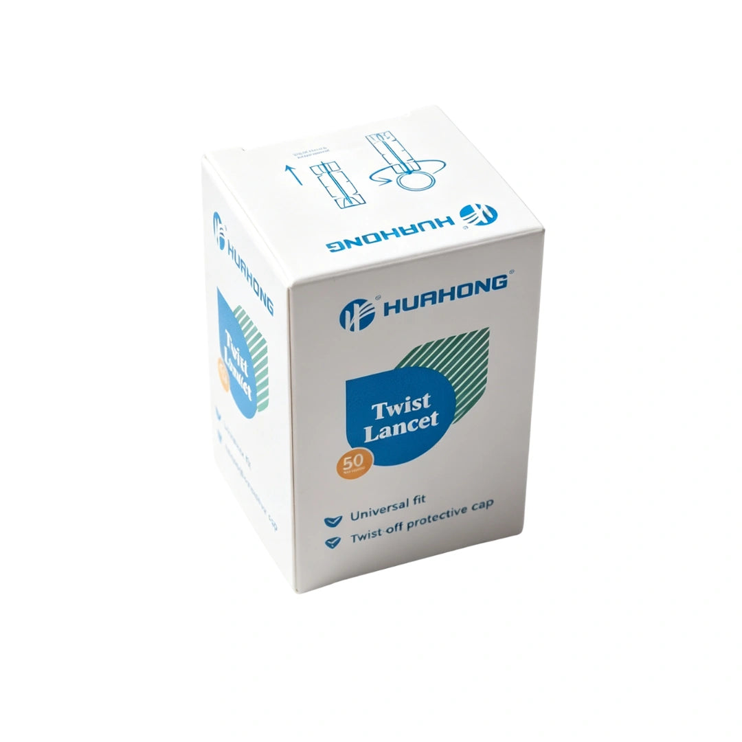 28G Blood Glucose Single Use Lancets - Pack of 50